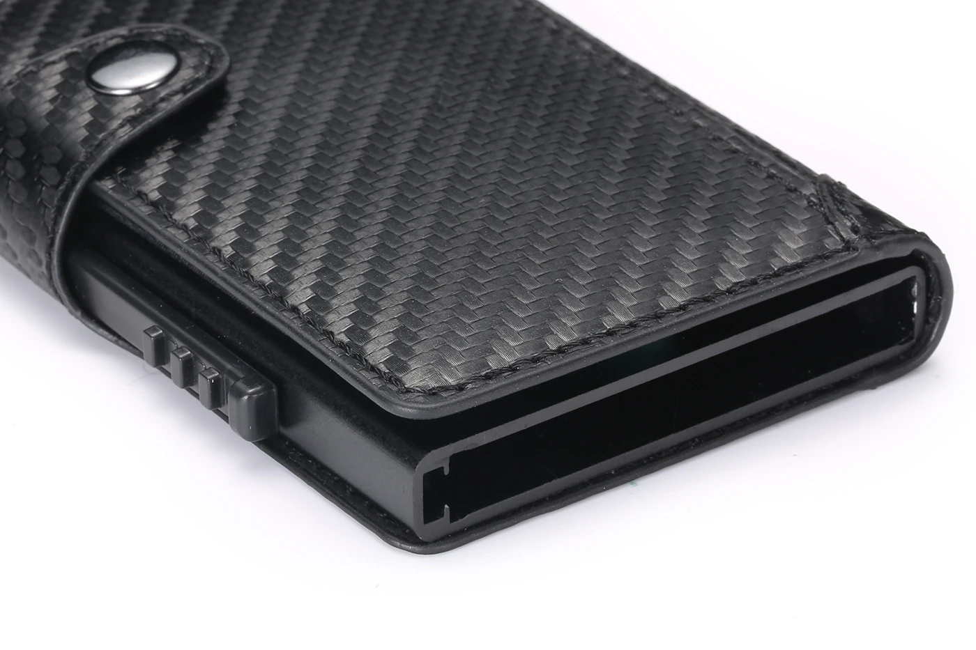 BISI GORO держатель для карт из углеродного волокна PU кожаный кошелек-монетница RFID Блокировка для мужчин и женщин чехол для карт для путешествий Прямая