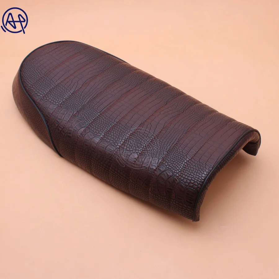 1x Motorcycle Crocodile Vintage Seat Retro Saddle Universal For Honda CB CL Cafe Racer CG125 CB200 CB350 CB400 CB500 CB750 |