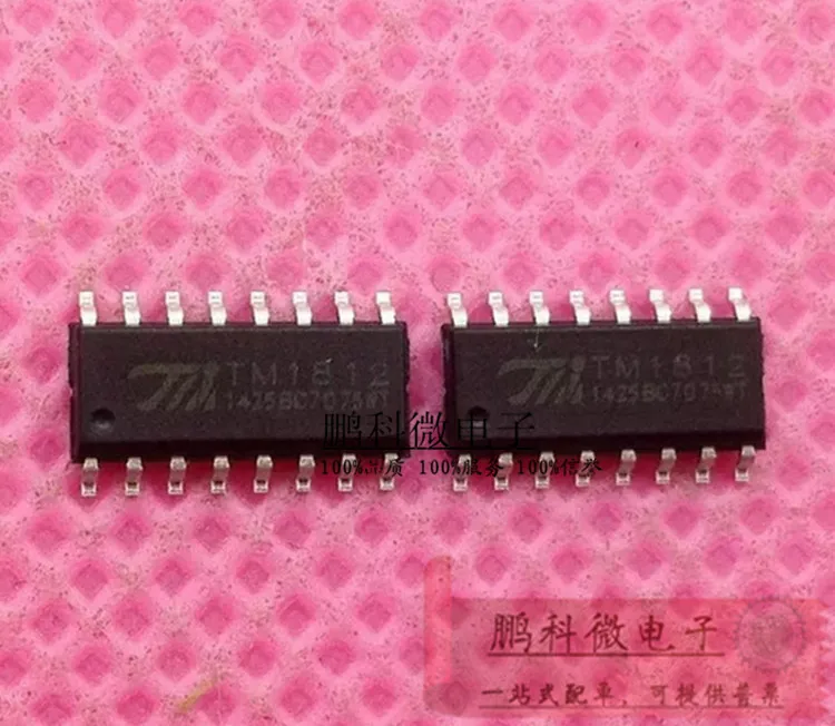 TM1812 SOP16 4 RGB Channel Guardrail Tube LED Drive Chip New Arrival Promotion | Электроника