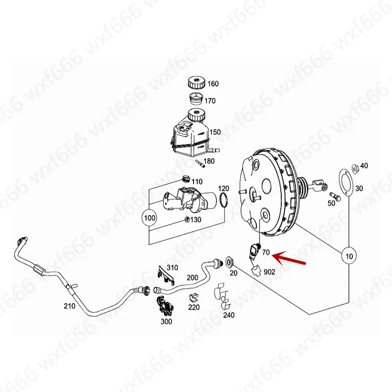 Датчик давления W166 ML GLE500 W172 W204 C320 W21 W216mer ced esb enzC|Датчик давления| |