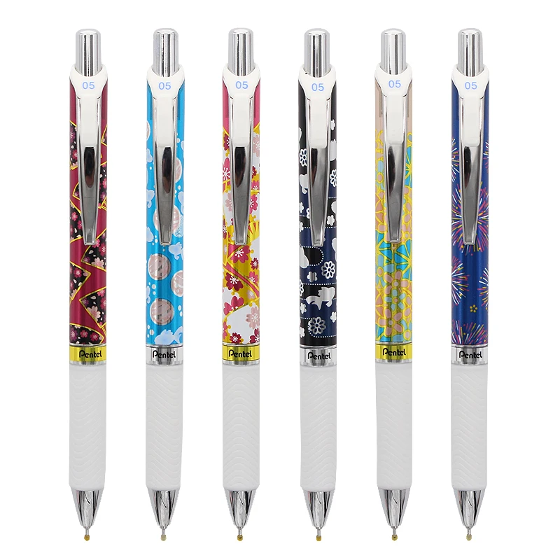 Япония Pentel BLN75KW фейерверк гелевая ручка ОГРАНИЧЕННАЯ МОДЕЛЬ 0 5 мм пресс гладкая