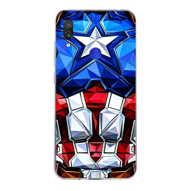 Силиконовый чехол Marvel Comics для Xiaomi Redmi Y3 S2 Y2 Note 7 6 5 Pro 4 4X 5A 6A Pocophone F1 Mi 8 A2 lite 9 A1 |