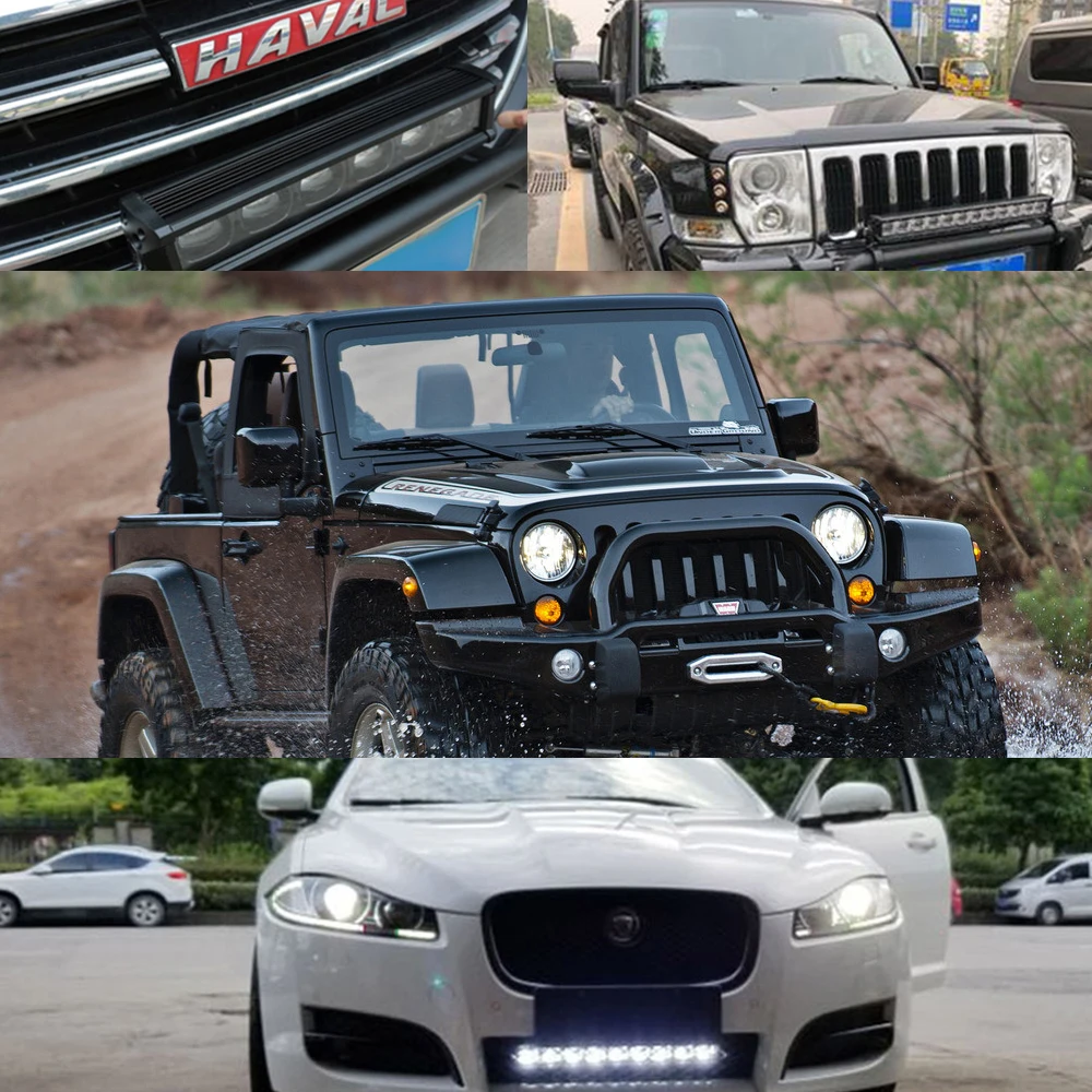 6D объектив 8 - 53 дюймов светодиодный Однорядный светильник рабочий s для 4x4