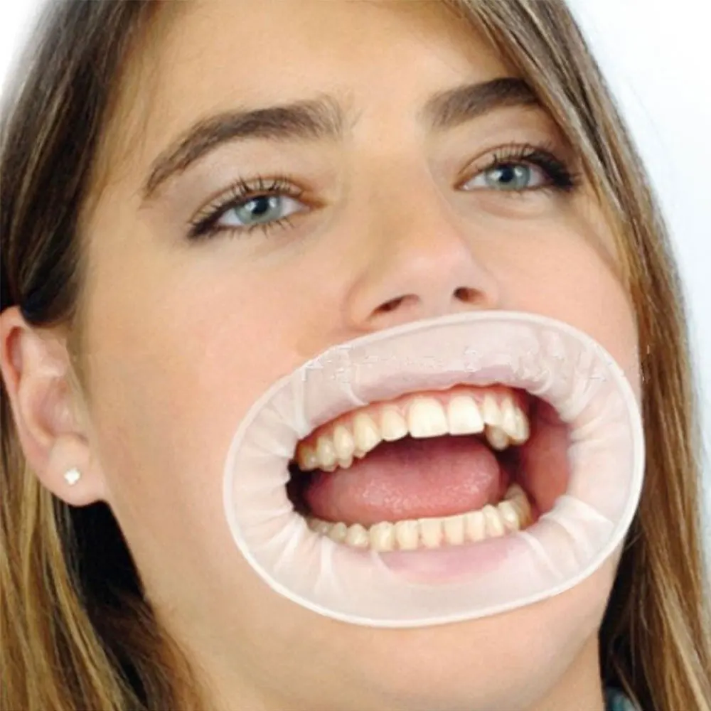 Abridor de boca estéril de goma desechable, expansores de mejillas orales, Retractor de boca de presa de goma, higiene bucal, 10 piezas