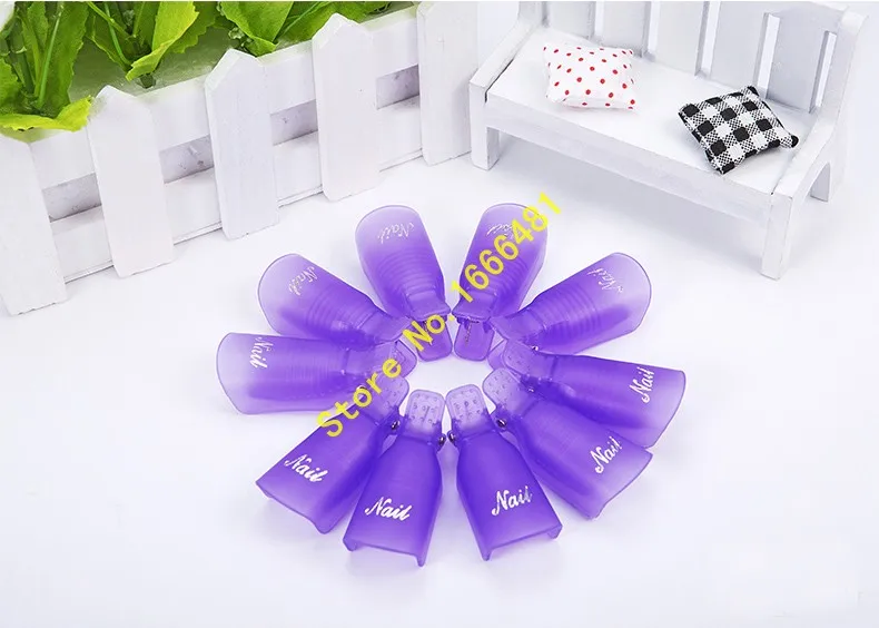 

50 шт./лот, долговечное многоразовое пластиковое средство для снятия лака для ногтей, средство для покрытия лаком