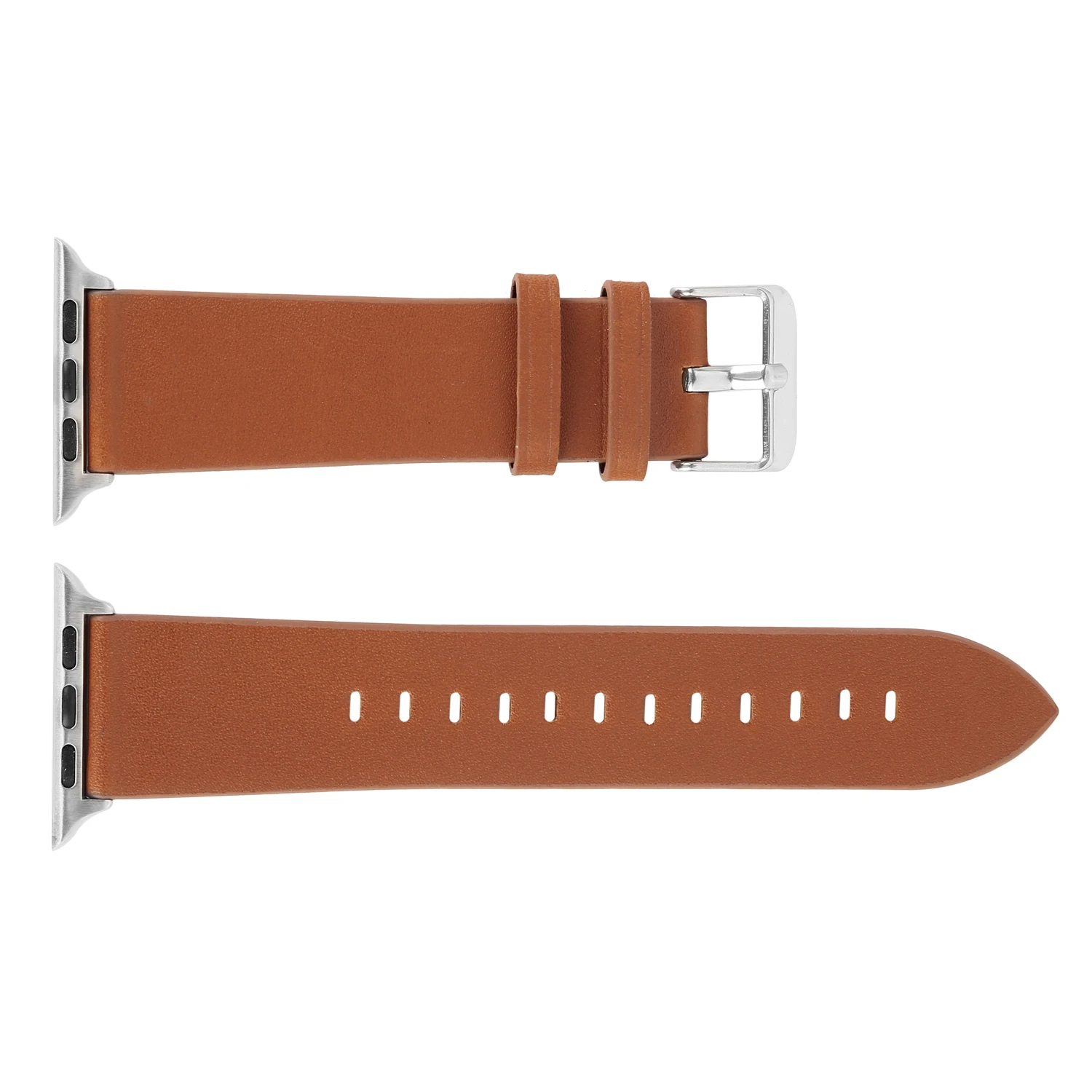 Brown Модный ремешок из воловьей кожи для apple watch series 5 4 3 2 1 ремешок 44 мм для iwatch 38 мм 42 мм браслет умные аксессуары на запястье - Цвет ремешка: Brown