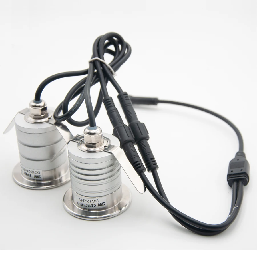 3W 12V Мини светодиодный светильник IP67 Водонепроницаемый наружного освещения сада 3W atts пятно лампы для Ванная комната и лестницы CE по ограничению на использование опасных материалов в производстве