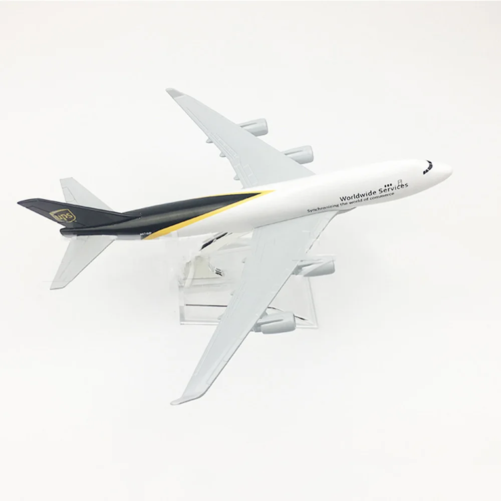 1/400 весы Boeing 747 UPS Cargo Aircraft 16 см модель B747 из сплава детские игрушки подарок для