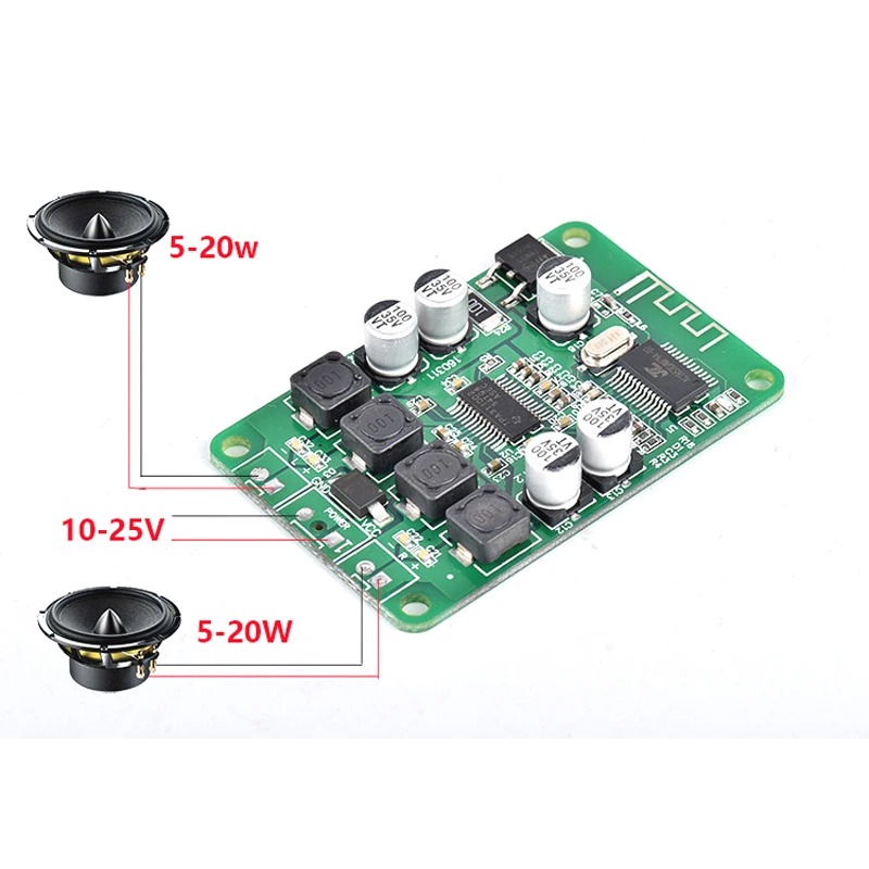 Lusya 2x15 Вт TDA3110 Bluetooth V2.1 Аудио приемник усилитель плата модуль DC 10 в 25 с интерфейсом