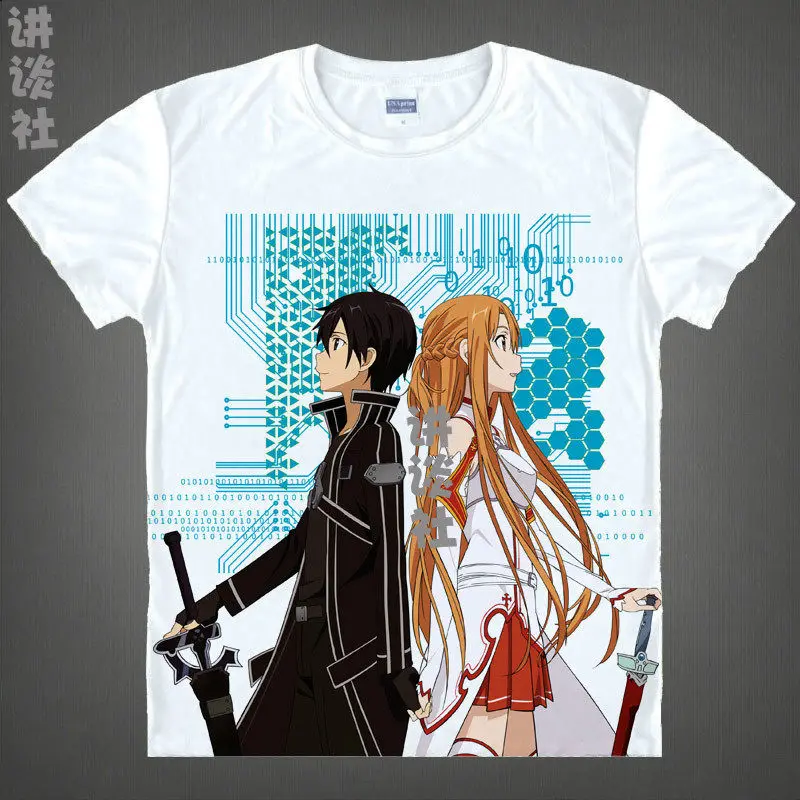 Coolprint футболка с принтом &quotOrdinal Scale OS&quot Yuki Asuna рубашка мужская распродажа аниме Wo