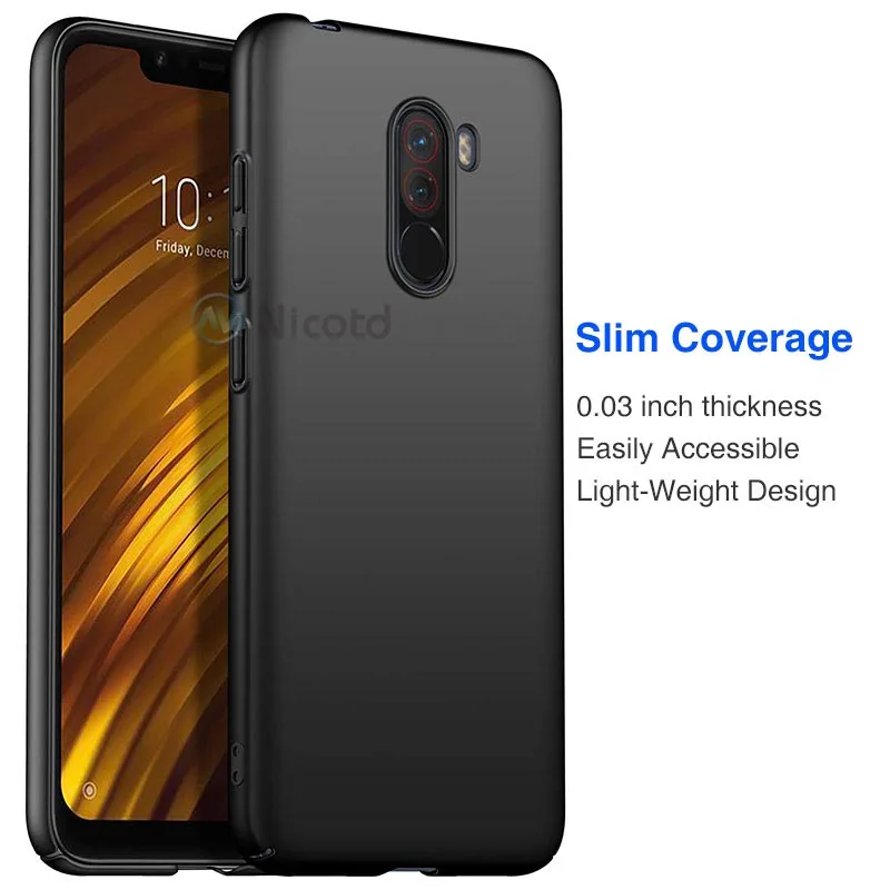 Ультратонкий матовый чехол для Xiao mi Pocophone F1 mi 5X 6X, жесткая задняя крышка из поликарбоната для Xiaomi mi 9 8 SE 8lite Note 3, роскошные пластиковые сумки