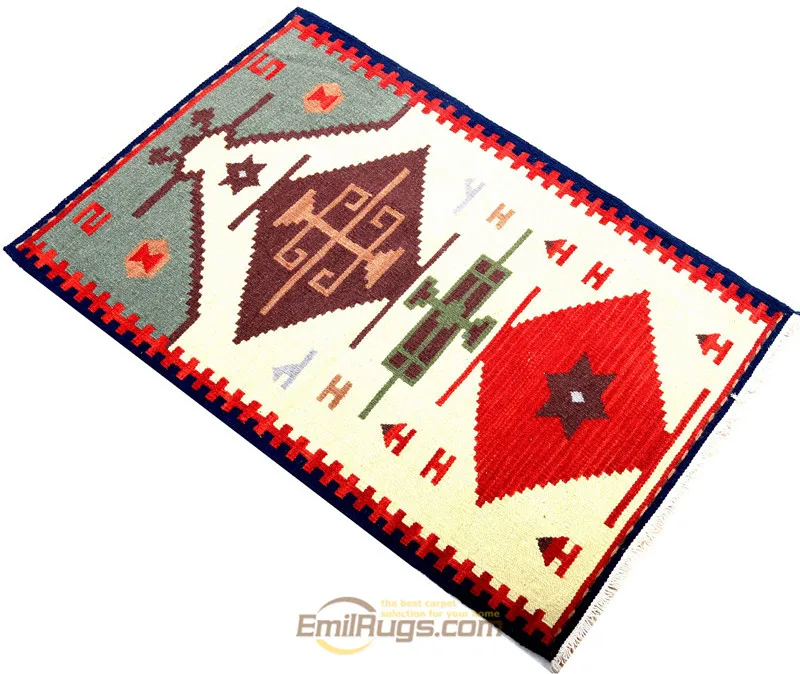 KILIM KILF афганистанская чистая шерсть ручной работы геометрические узоры