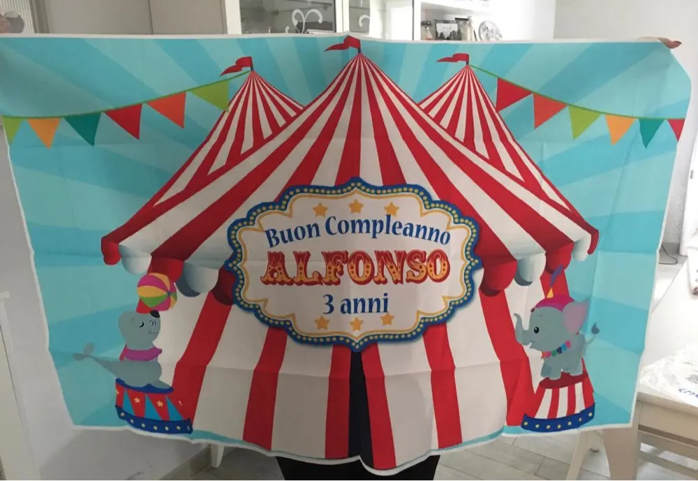 Виниловый фон для фотосъемки с изображением карнавала цирка вечерние первого