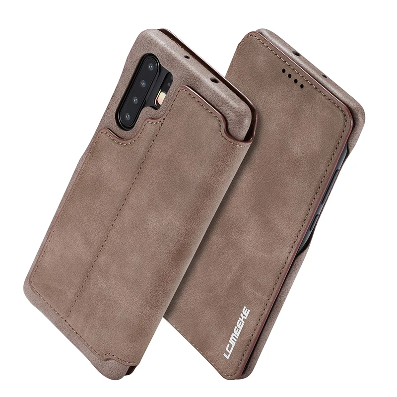 Чехол для Huawei P30 Pro откидной кошелек Coner тонкий чехол подставка из искусственной