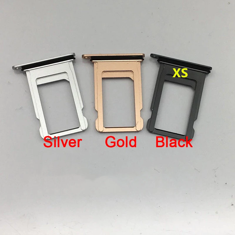 100 шт./лот новый держатель слота для Sim карты Nano с резиновым уплотнением iPhone XS 5 8