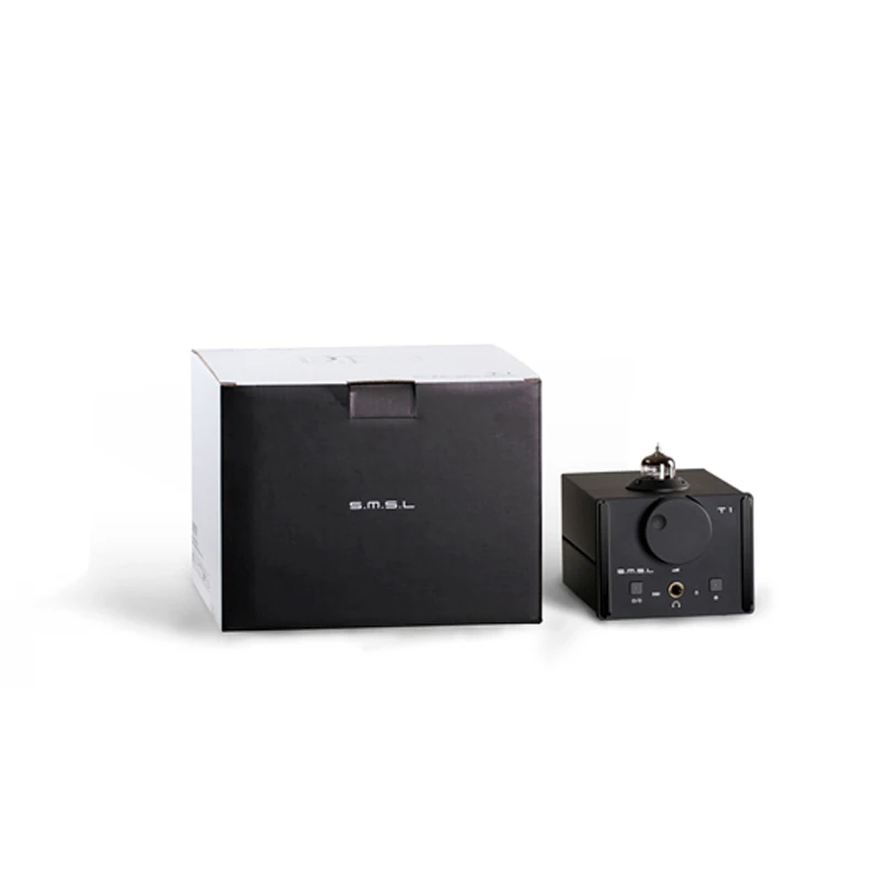 SMSL T1 ЦАП ламповый усилитель для наушников предусилитель HIFI EXQUIS DSD 512 384 кГц XMOS/USB