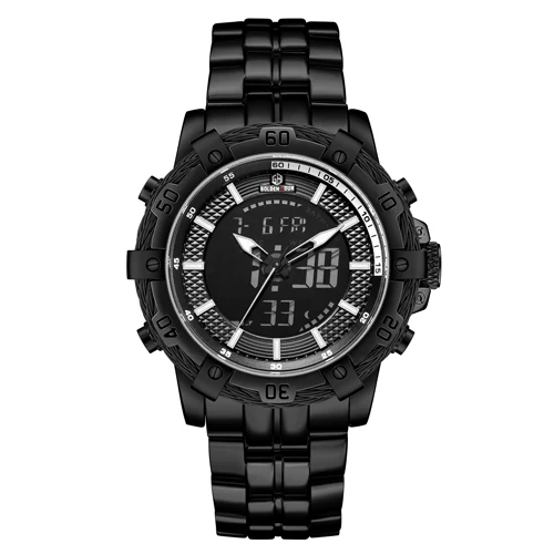 Black GOLDENHOUR Топ люксовый бренд мужские модные бизнес Кварцевые часы мужские s водонепроницаемые золотые наручные часы из нержавеющей стали Relogio Masculino - Цвет: Black