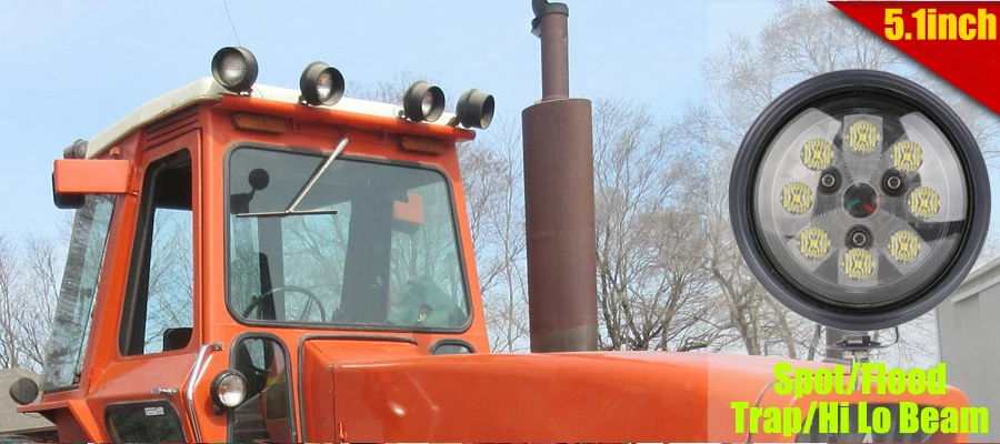 4," дюймовый круглый 40 Вт светодиодный Подсветка заменить John Deere RE19079, AR85260, RE12718 фонари тягача автомобилей 4x4 внедорожные огни x2pcs
