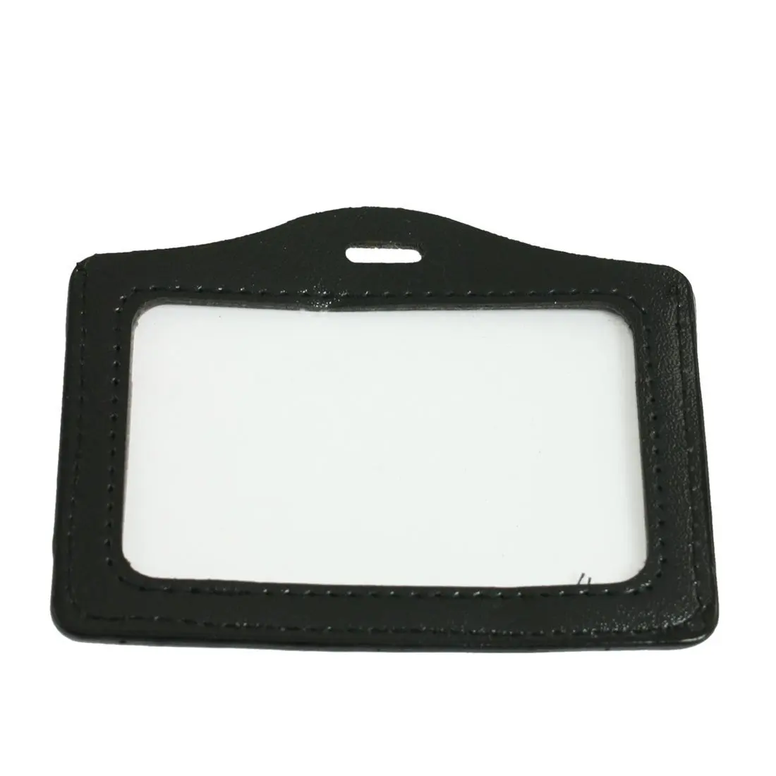 

5 Pcs Black Clear Business ID Card Badge Holder