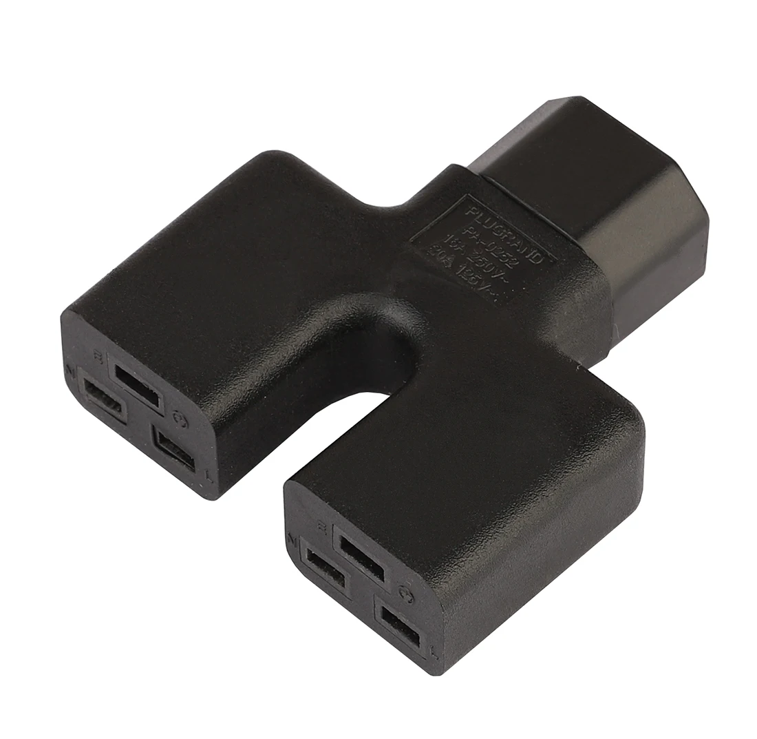 JORIDNO IEC320 C14 на C19 IEC 320 штекер двойной 2 * Женский адаптер питания 16 А 20 Стандартный PDU