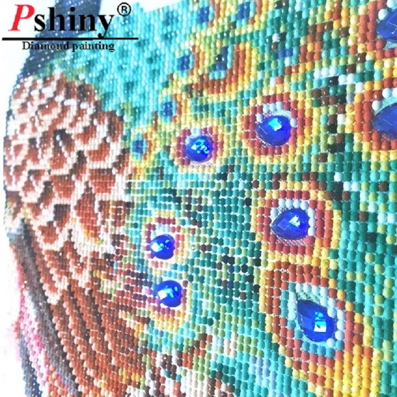 PSHINY особой формы 5D DIY Алмазная вышивка продажа павлинов животные картины из страз
