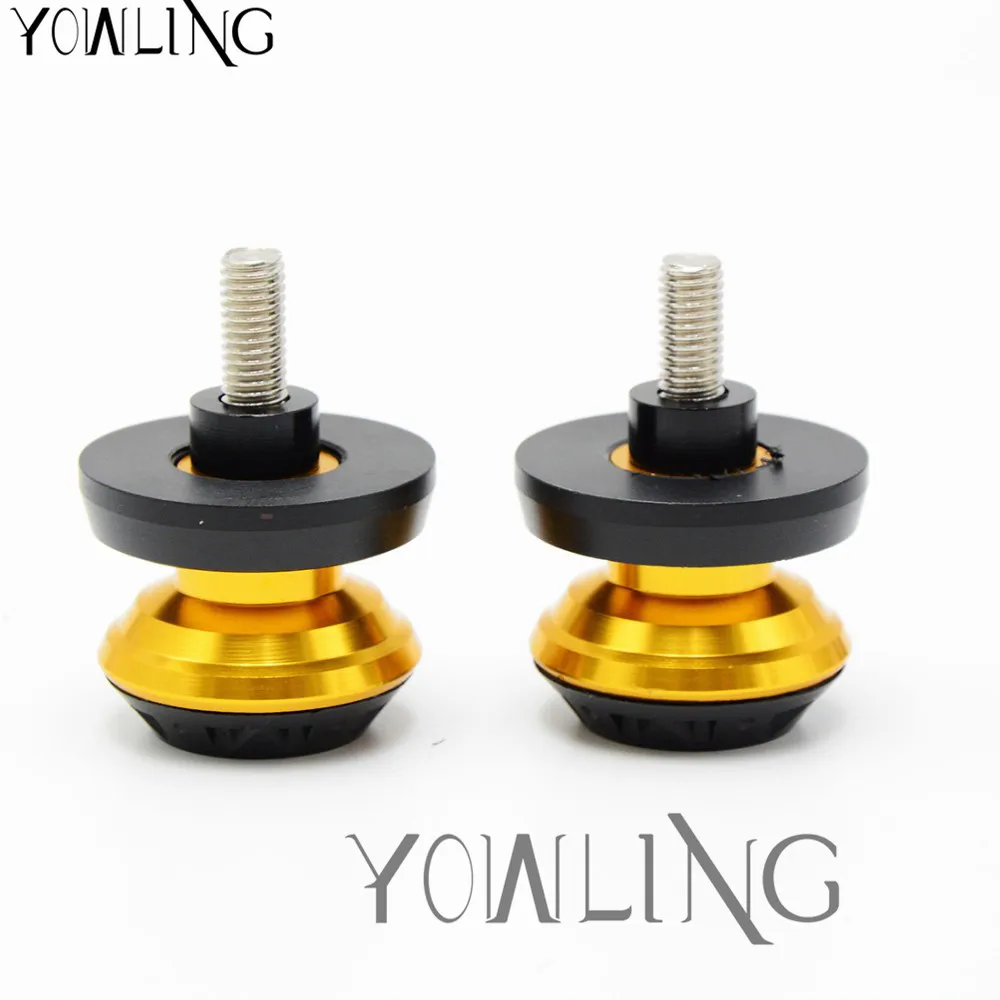 2 Pieces Universal 8mm Aluminum Swingarm Spools Sliders for Honda CBR 600 900 1000RR CBR600F For Kawasaki Suzuki GSR 650 750 | Автомобили