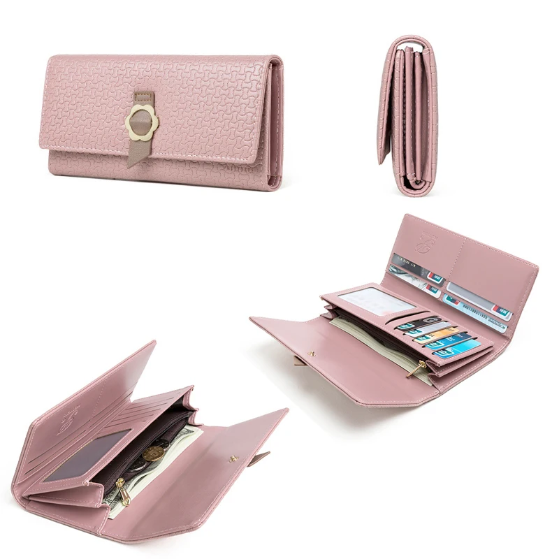 Женский кошелек клатч с цветами на молнии Лидер продаж Роскошный отделением для