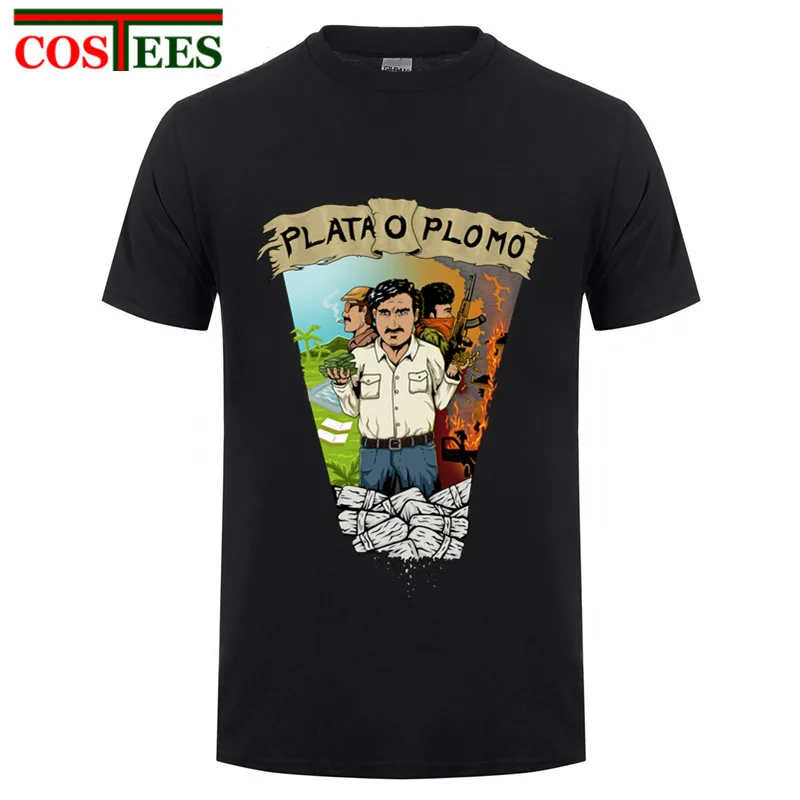 Мужская хлопковая футболка Pablo Escobar модная с короткими рукавами в стиле хип-хоп West