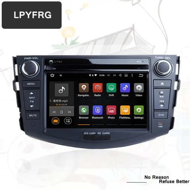Автомобильный 2 din android GPS навигатор для Toyota RAV4 2009 - 2012 Авторадио Навигация головное
