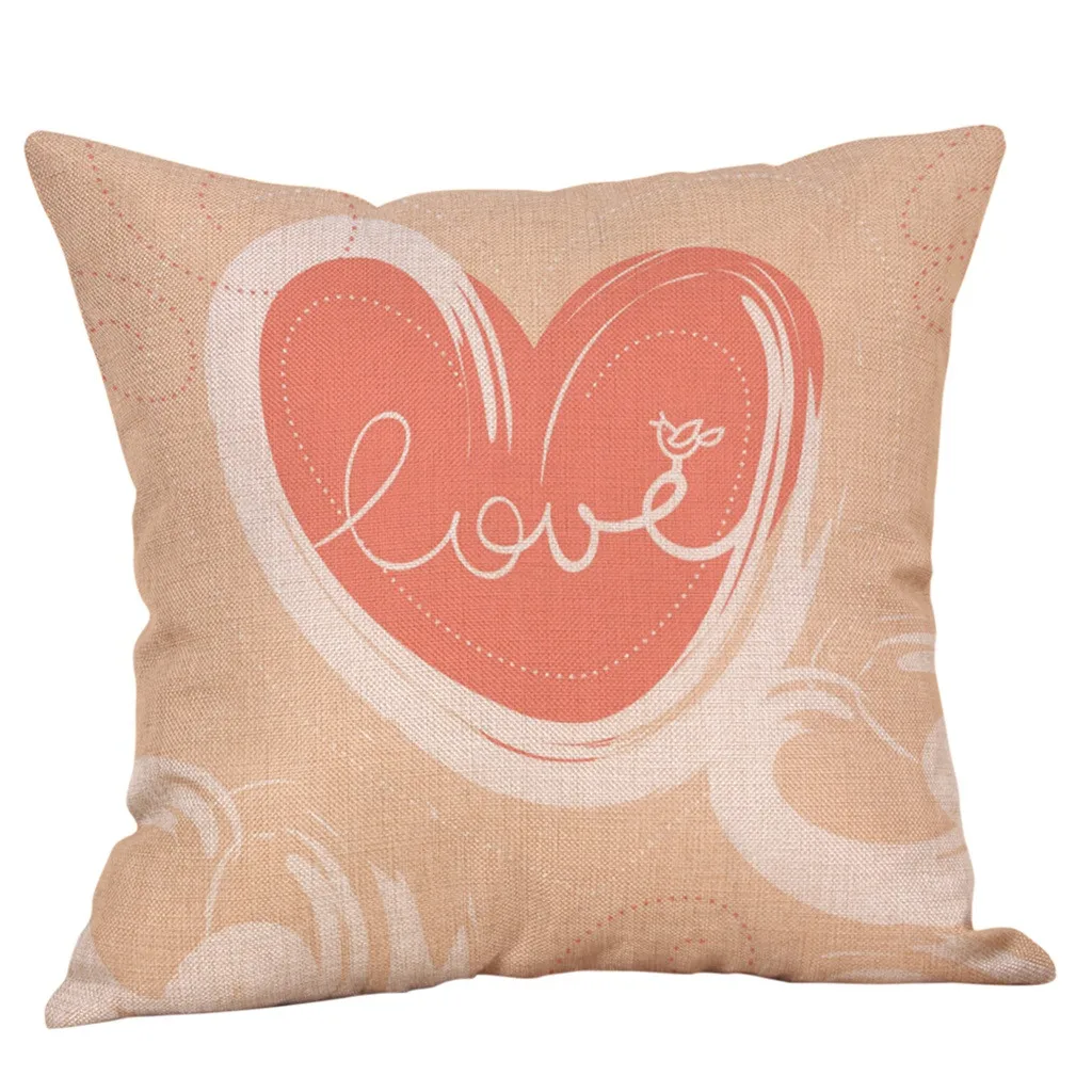 День Святого Валентина Двойная подушка набор сладкий квадратный хлопок домашний