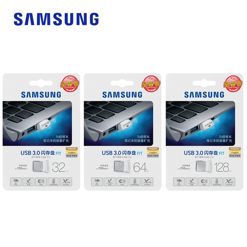 SAMSUNG USB Flash Drive Disk 3.0 150MB/S 32GB 64GB 128GB Mini Pen Tiny Pendrive Memory Stick Storage Device U | Компьютеры и офис