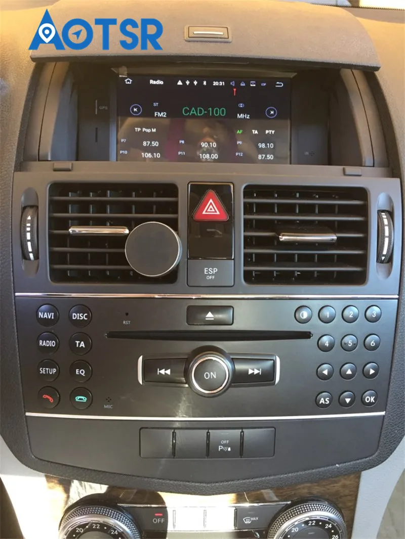 Android 9,0 автомобильный dvd-плеер для MERCEDES BENZ C Class C200 C180 C220 C230 W204 видео Автомобильный gps Радио Передняя панель dvd плеер Авто