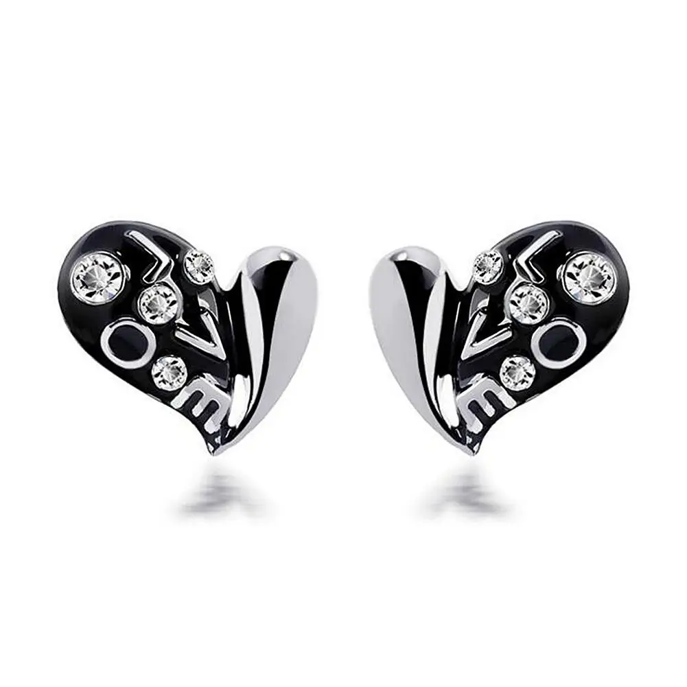 Sangdo Для Женщин Мода Любовь Форма шпильки с любовные письма серьги Романтический