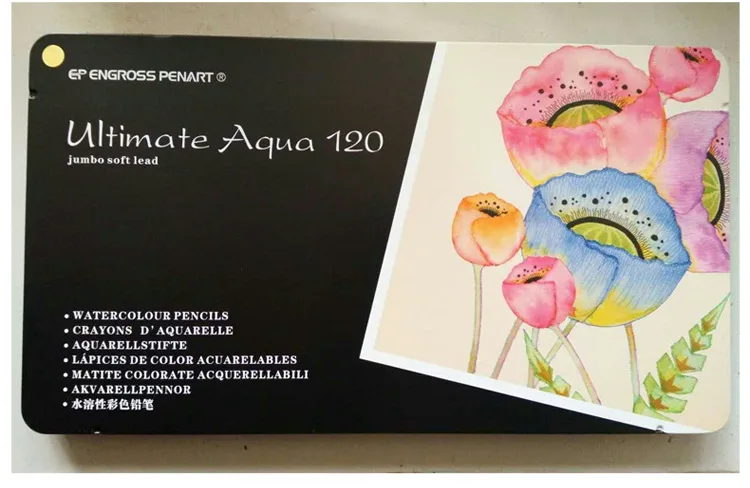 120 цветных карандашей aquarela lapis de cor профессиональный набор акварельных цветов