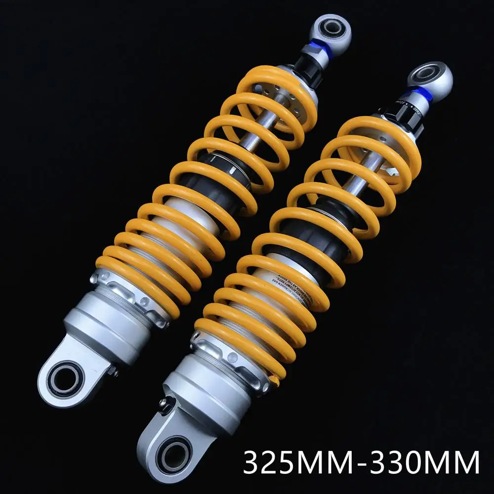 Мотоциклетные газовые задние амортизаторы универсальные для Yamaha Nmax Xmax Cygnus Bws Pcx150 Honda Kawasaki Suzuki скутер Байк - Цвет: 325 to 330 one pair
