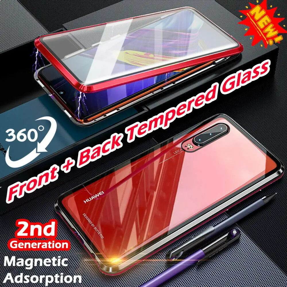 Роскошный чехол из закаленного стекла для телефона, защитный магнит huawei P20 PRO huawei P30 PRO mate 20 pro honor View 20, чехол, противоударный чехол