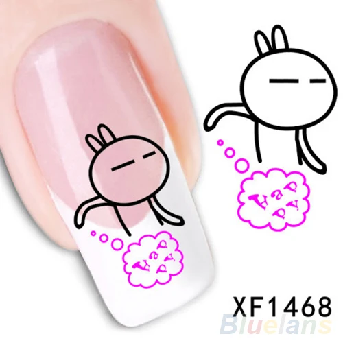 5 Листов Nail Art Наклейки Вода Трансфер 3D Бабочки Советы Украшения Новый|stickers water|nail