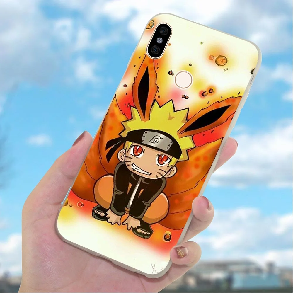 Мягкий ТПУ чехол для телефона Xiaomi Mi A2 Наруто мультяшный A1 8 Lite 9 9se Redmi 4A 4X 5 Plus 5A Prime 6A