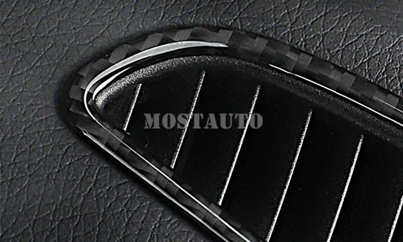 For Benz GLC X205 X253 Carbon Fiber Dashboard Side Air Vent Outlet Cover 2015-2021 2pcs Car Accessories Interior Decor | Автомобили и