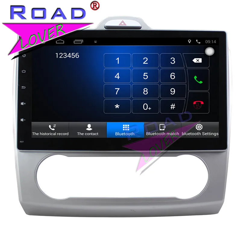 Topnavi Android 6.0 2Гб+32ГБ Четырехъядерный 10.1" Автомобильный медиацентр плеер для автомобиля Ford Focus Стерео GPS-навигация Автомагнитола MP3