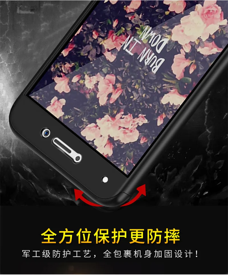 Для huawei Y7 Prime закаленное стекло Передняя Задняя крышка полный корпус покрытие для Honor 6X/mate 9 Lite/GR5 360 Защитный чехол