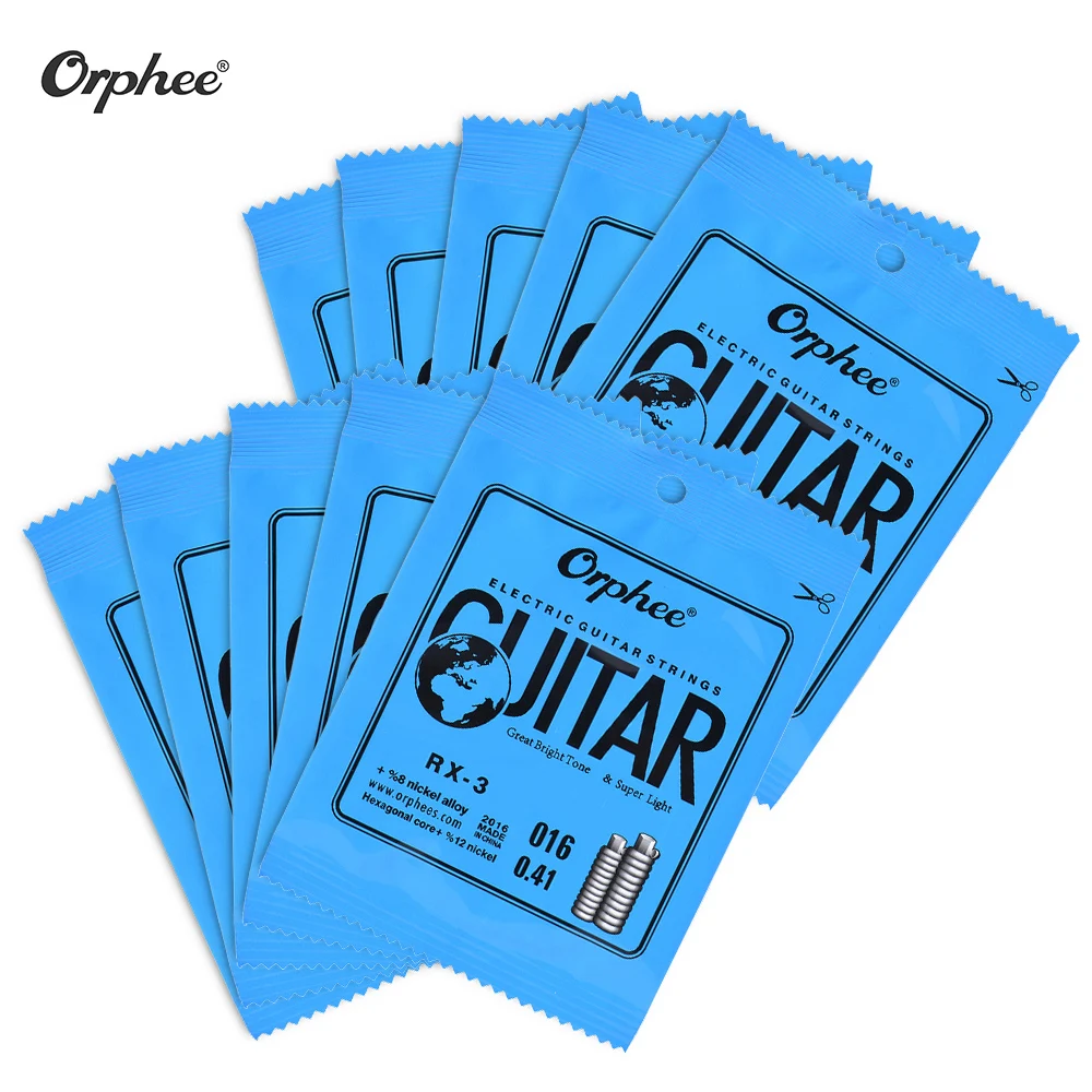 Orphee RX 1 один Сменные Струны для Электрогитары 1st E стринг (.009) 10 шт в комплекте