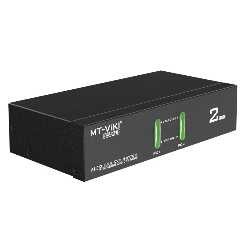 MT Viki 2 порта USB KVM переключатель Hotkey проводной пульт дистанционного управления с