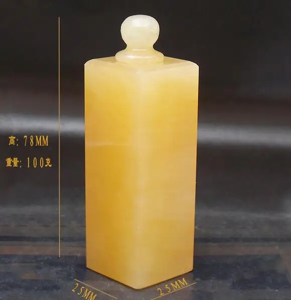 Натуральный топаз Jiulong Yuxi Seal Qianlong императорские индийские деловые подарки ручной