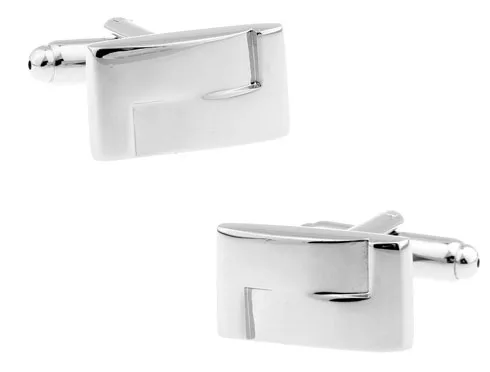 Мужские Запонки iGame серебристые запонки с прямоугольным дизайном | Украшения и