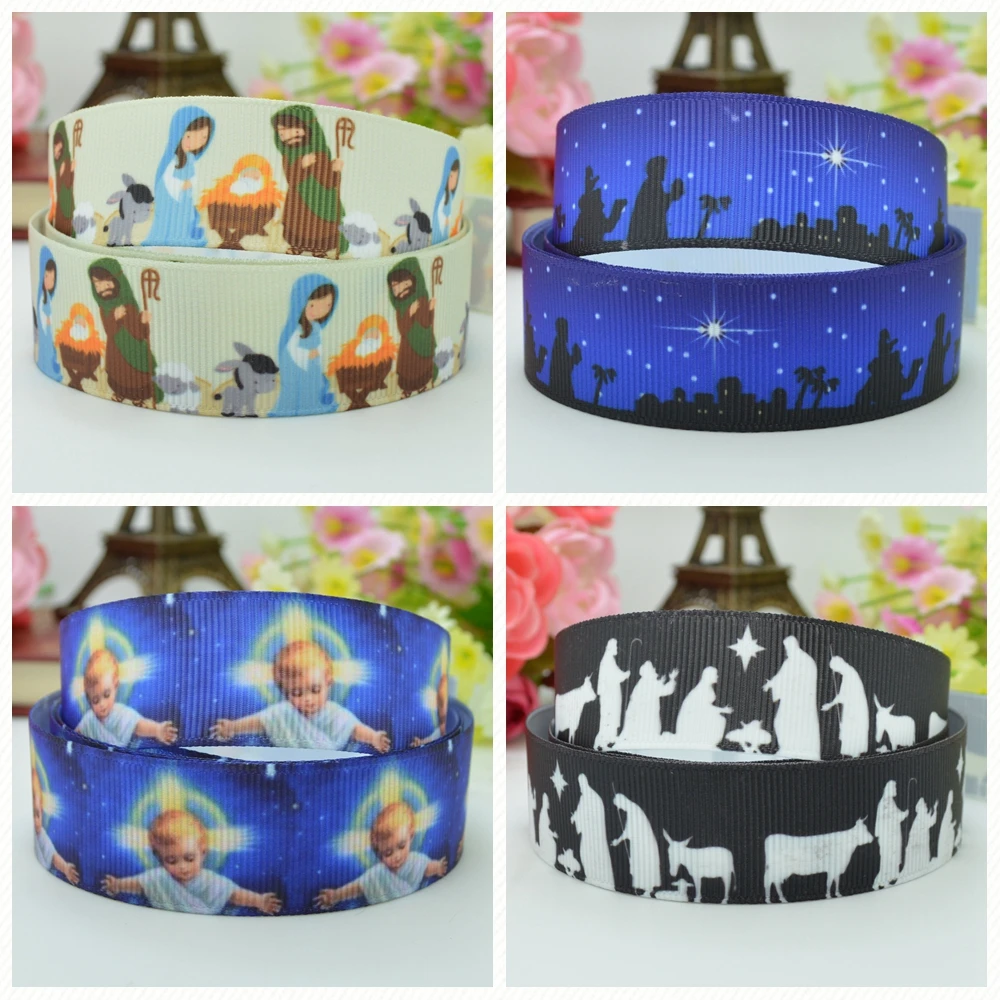 DUWES 7/8 &quot22 мм 2 5 10 20 50 ярдов LOVE Jesus печатные grosgrain ленты бант для волос DIY ручной