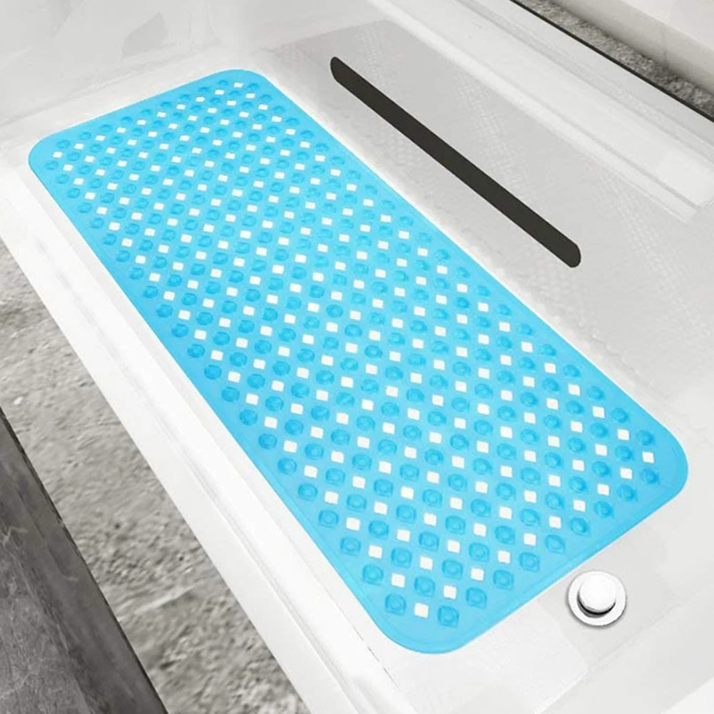 Supplies Suction Cup Anti-bacterial Extra Long Washable Safety Eco-friendly PVC Shower Bath Tub Mat Anti Slip Gripping Bathroom | Дом и сад