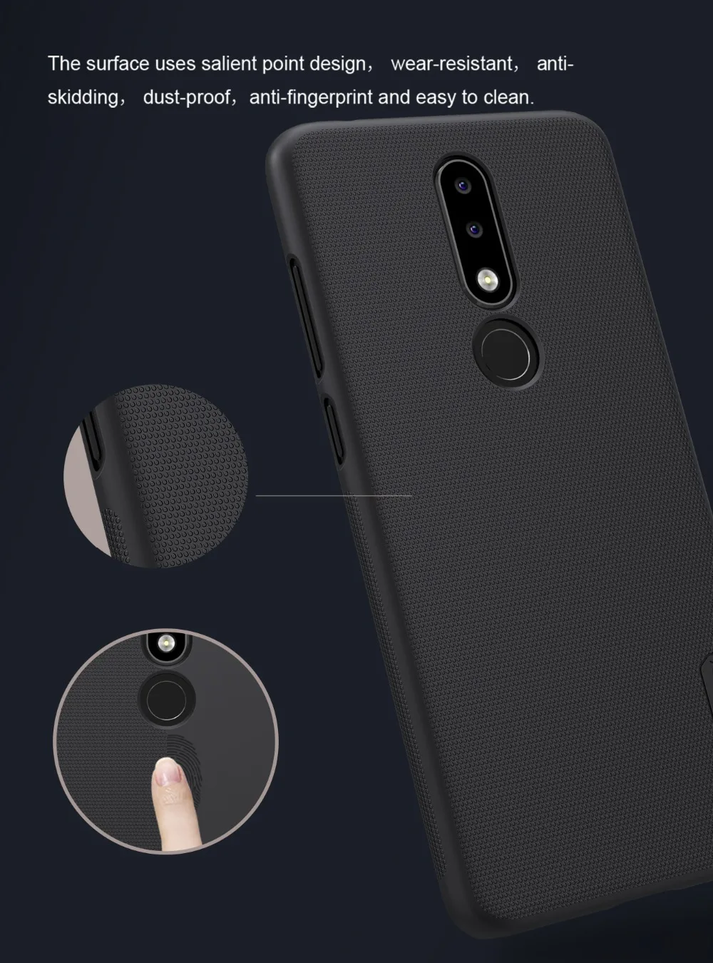 Nillkin для Nokia 5 1 Plus чехол X5 Жесткий ПК матовый телефона противоударный защитный