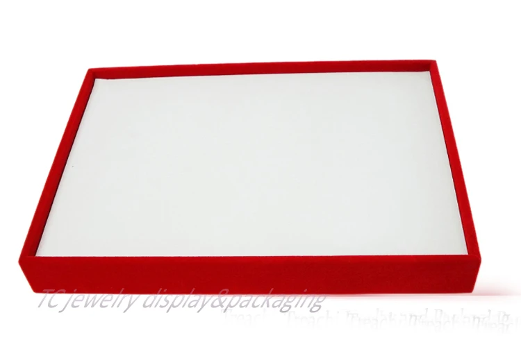

Jewelry Bracelet&Bangle Display Tray Red Velvet Bracelet Holder 12 Slots Bangle Organizer Showcase, free shipping
