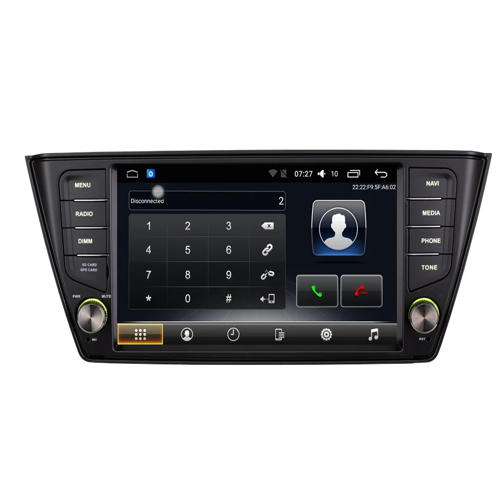 Автомобильный мультимедийный плеер 1 Din Android 7 автомобильный DVD для VW/Volkswagen Skoda fabia